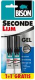 Bison secondelijm gel - 3 gram - 1+1 gratis