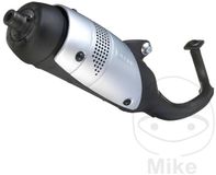Leovince Touring pot d'échappement Yamaha Aerox 2-T Minarelli Horizontaal - Zwart/Zilver