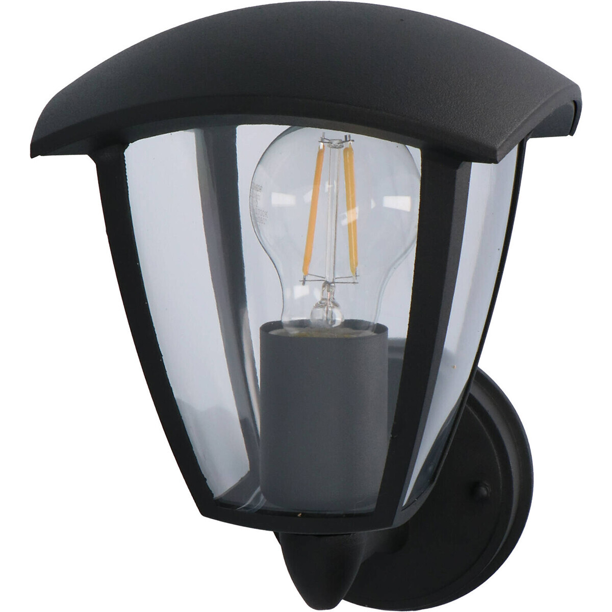 BES LED LED Tuinverlichting - Buitenlamp - Sanola Ponci - E27 Fitting - Mat Zwart - Aluminium