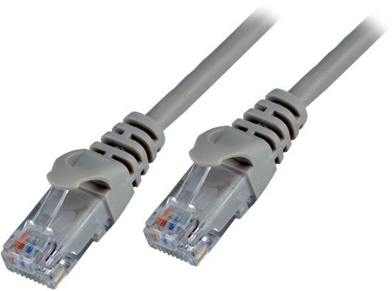 Mcl Ethernetkabel RJ45 Cat6 1.0 m Grijs