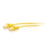 C2G 7.6m Cat6a Snagless Unshielded (UTP) Slim Ethernet Patchkabel - Geel