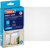 tesa INSECT STOP H&L Fly Screen for Window - hor met klittenband, op maat snijden, zonder boren - 1 net - 150 x 180 cm - wit