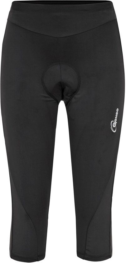 Gonso Lecce 3/4 Fietsbroek - Maat XL - Vrouwen - zwart