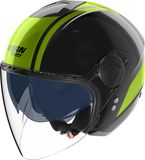 Nolan N20-2 Visor Dolce Vita Jethelm - Zwart/groen - XL