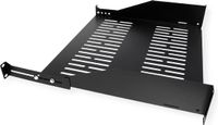 Value 19" Legplank, 485 x 400mm, 2HE, max. 25kg, zwart