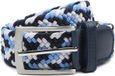 Suitable Geweven Riem Donkerblauw (navy) Blauw - Maat 95