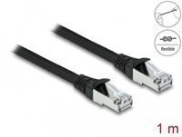 Delock RJ45 Network Cable Cat.6A S/FTP PUR Outdoor 1 m black