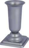 Form Plastic Grafvaas - kunststof - zilver - H40 cm