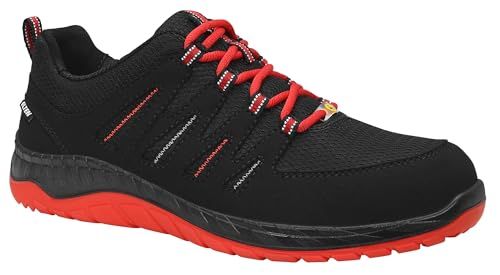 ELTEN 729561 S3 Maddox zwart-rood lage ESD lage schoen, zwart/rood, 45 maten