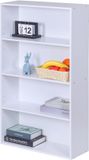 Merkloos Boekenkast - 4 planken - 108 x 60 x 24 cm - wit