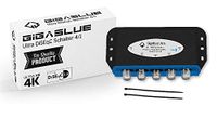 Giga Blue 1 x DiseqC schakelaar 4/1 met weerbestendige behuizing Ultra DiSEqC schakelaar 4X SAT LNB 1 x deelnemer/ontvanger voor Full HDTV 3D 4K UHD + 5 x F-stekker 2X kabelbinders