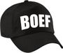 Bellatio Decorations Verkleed Boef petje - baseball cap - zwart - voor dames en heren - Carnaval