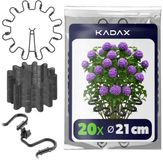 KADAX Plantenklem fi6 zwart set van 2x10st