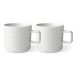 NJRD Tasse Lines 50 cl Lot de 2 Blanc