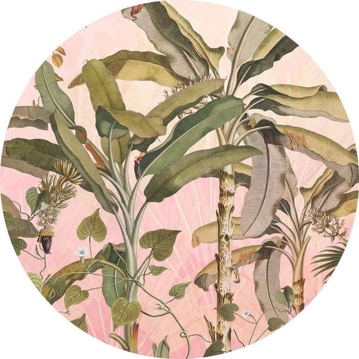 KOMAR Botany Zelfklevende Behangcirkel Ø125cm