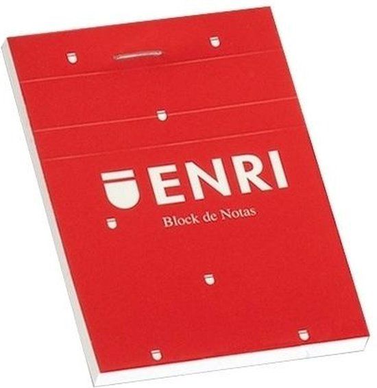 ENRI Schrijfblok A4 Rood - 5 Stuks