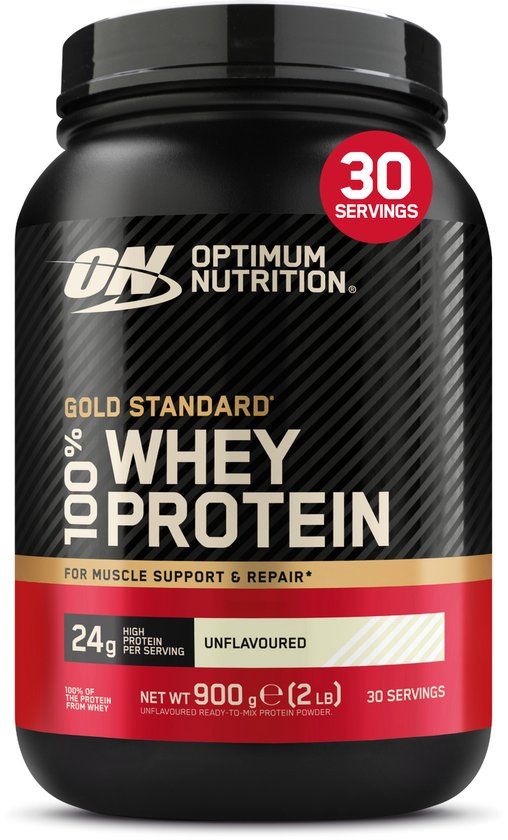Optimum Nutrition Gold Standard 100% Whey Protein - Unflavoured (Natural) - 900 gram
