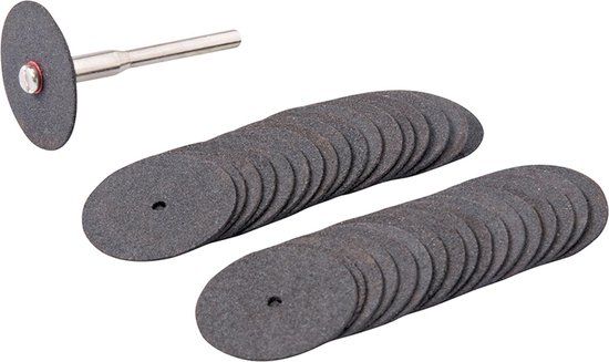 Silverline 36-delige snijschijven set 22 mm dia. - voor metaal - levenslange garantie