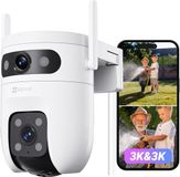 EZVIZ C9c Dual - Buiten Beveiligingscamera - 3K+3K Dual Lens - AI Persoons- en Voertuigdetectie - Automatische Tracking - Kleuren Nachtzicht 40m - Tweeweg Audio - Wi-Fi 6