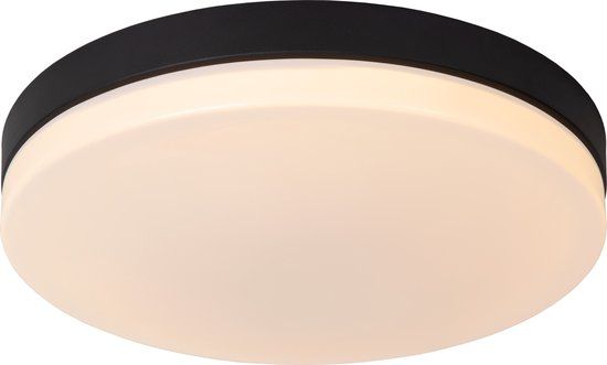 Lucide BISKIT - LED Bathroom Ceiling Light - Ø 40 cm - Black