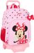 Minnie Mouse Sac à dos à roulettes Naive Rose 33 x 42 x 14 cm