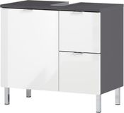 Germania Wastafelonderkast GW-Mauresa 34x60x56 cm grafietkleurig wit