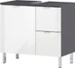Germania Wastafelonderkast GW-Mauresa 34x60x56 cm grafietkleurig wit