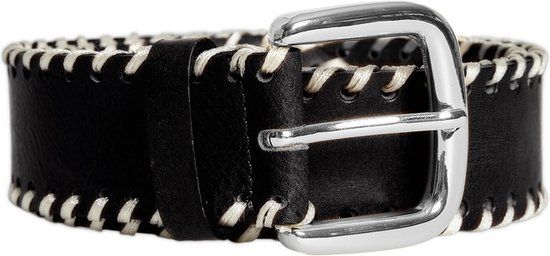 VILA VISTILIA LEATHER JEANS BELT/EF/C33 Dames Riem Zwart