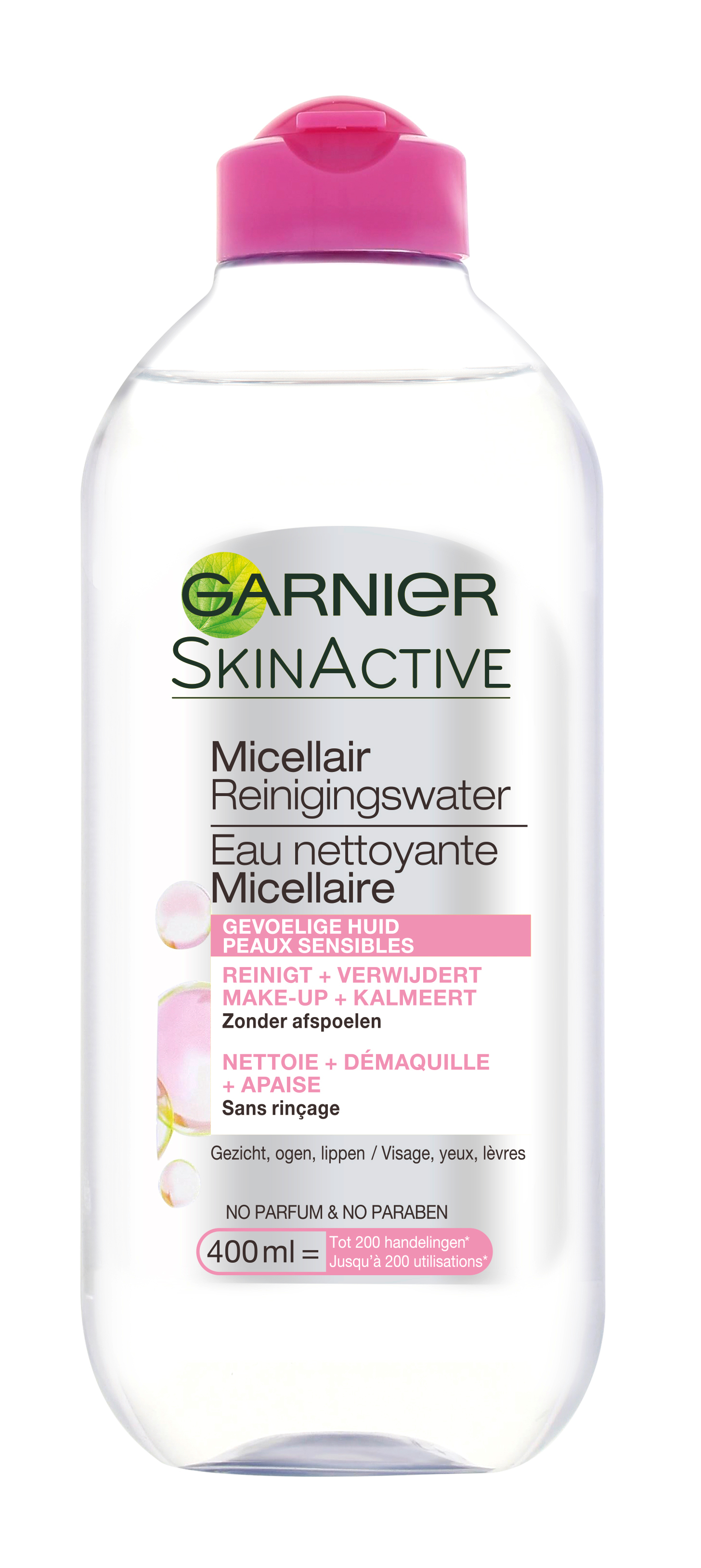 Garnier Skinactive Face SkinActive - Micellair Reinigingswater voor de Gevoelige Huid - 400ml - Reinigingswater