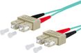 METZ CONNECT 151J1EOEO20E Glasvezel Optische vezel Aansluitkabel 2.00 m Turquoise [2x SC-stekker - 2x SC-stekker]