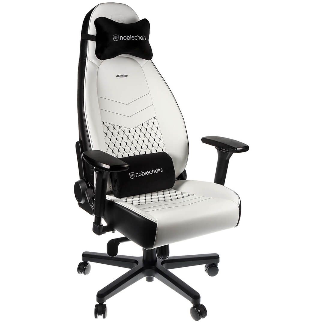 Noblechairs Icon - Gamestoel - Zwart/Wit