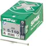 Spax Spaanplaatschroef platverzonken kop verzinkt pozidriv 5.0x90mm (per 200 stuks)