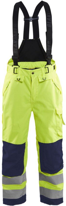 Blåkläder Shell werkbroek High Vis 1867-1977 - High Vis Geel/Marineblauw - D104
