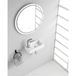 Wiesbaden Rhea S - Mini Fontein - Links - 36.5x18x9cm - Keramiek - Glans Wit