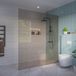 FortiFura Galeria Inloopdouche - glas rook - 180x200cm - 8mm - nano - profiel blind inbouw