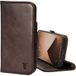 TORRO Étui en cuir compatible avec iPhone 14 Pro Max - Étui portefeuille en cuir avec porte-cartes et fonction support (Brun foncé)