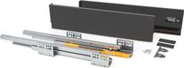 Emuca Ladenset voor keuken of badkamer met volledig uittrekbaar en softclose, hoogte 138 mm, diepte 450 mm, antraciet