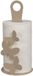 Arti & Mestieri Vlinder keukenrolhouder beige metaal 15 x 33 cm