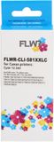 FLWR Inktcartridge voor Canon CLI-581XXL Cyaan - Huismerk XXL