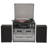 Denver MRD-166 Retro Music Center - DAB Radio, CD Player, Cassette, FM Radio - Black/Grey