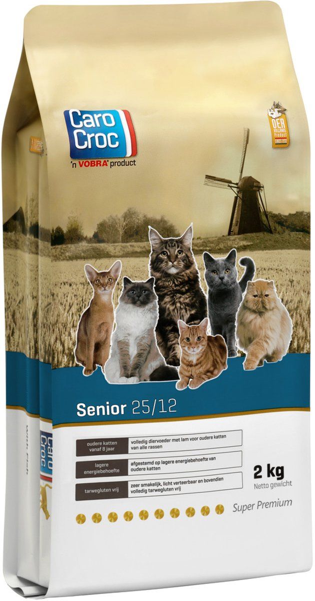 CAROCROC Senior - Kattenvoer - 2 kg