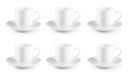 Excelsa 65472 Espressokopjes, porselein, 6 stuks