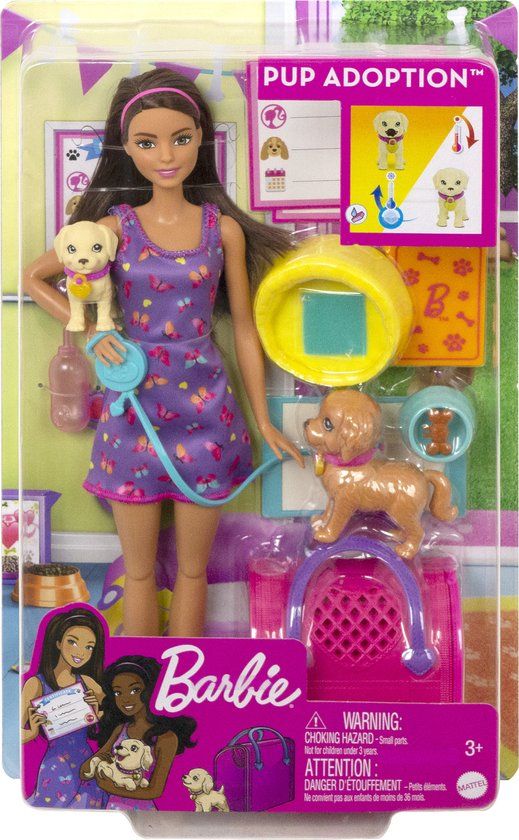 BRB Barbie Pop met Puppy - Brunette - HKD86