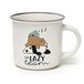 Legami Cup-Puccino Lazy Team porseleinen mok Bone China, meerkleurig