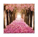 Homemania Afbeelding boom natuur en landschappen voor woonkamer, slaapkamer, meerkleurig, 60 x 3 x 60 cm, polyester, hout