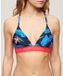 Superdry Triangelbikinitop met Logo - Navy Paradise - Femme - Maat M