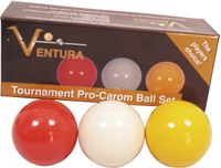 Ventura Carom Set Tour 61.5mm - Geel/Rood/Wit - Polyester