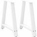 Maison Exclusive Pieds de table à manger en A 2 pièces Blanc 70x(72-73) cm