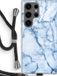Case Company® - Samsung Galaxy S24 Ultra Case with Cord - Blue Marble - Black Cord - Full Protection