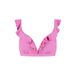 Beachlife Voorgevormde Beugel Bikinitop met Lurex en Ruches Roze